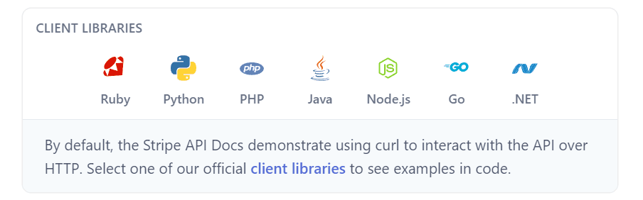 Examples in multiple programming languages