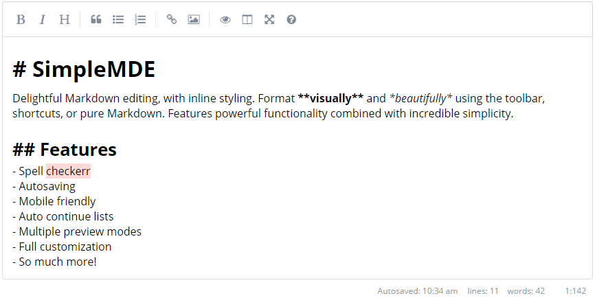 The tool is also equipped with a spell checker