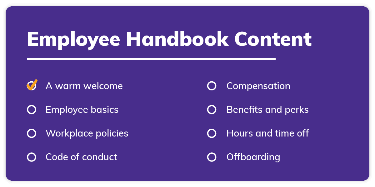Employee Handbook Content by Trainual