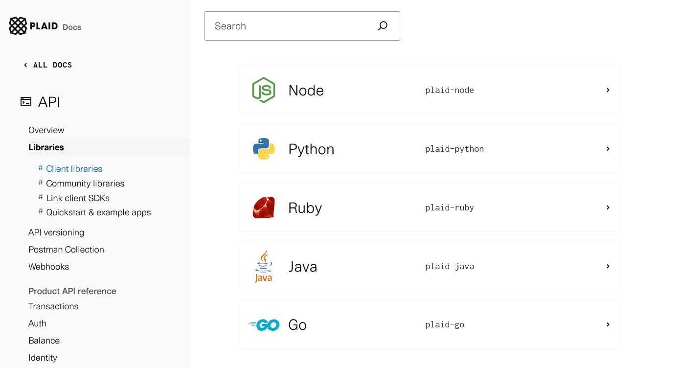 Plaid has libraries for five programming languages