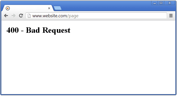 400 error message on pctechguide