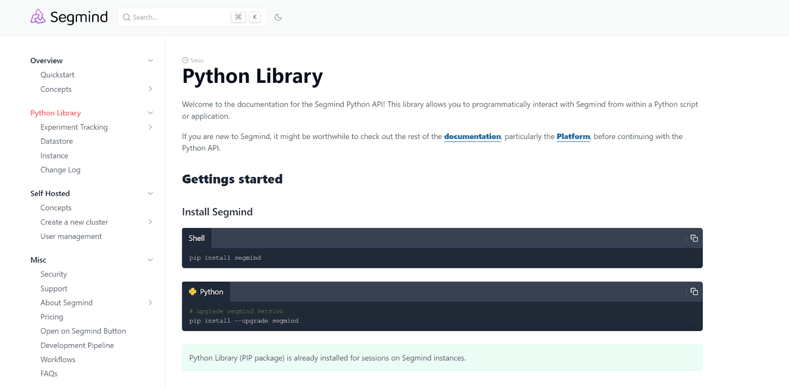 Python library for developers