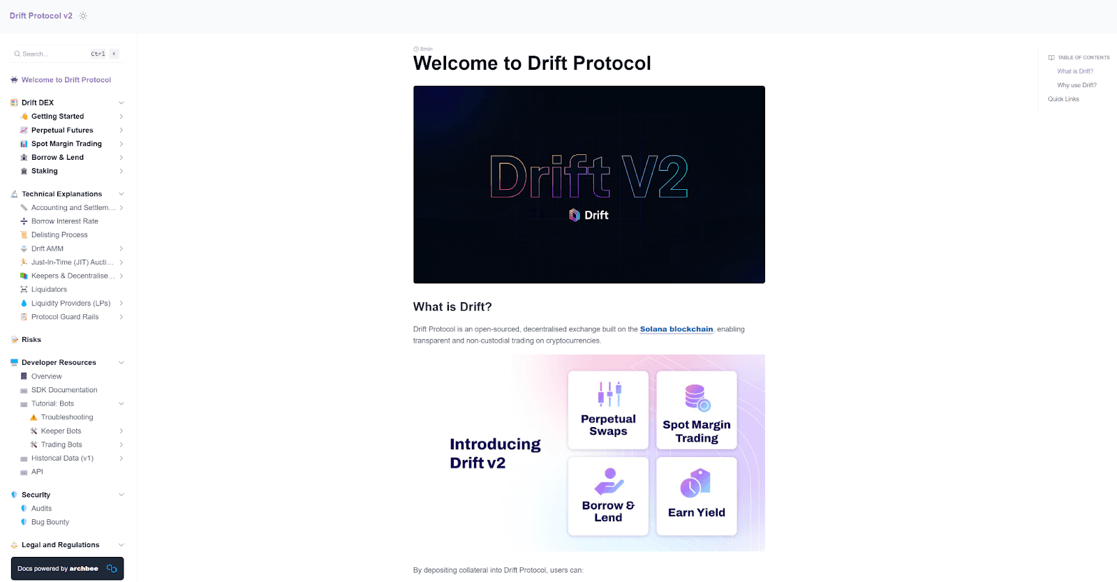 docs.drift.trade - Welcome to Drift Protocol