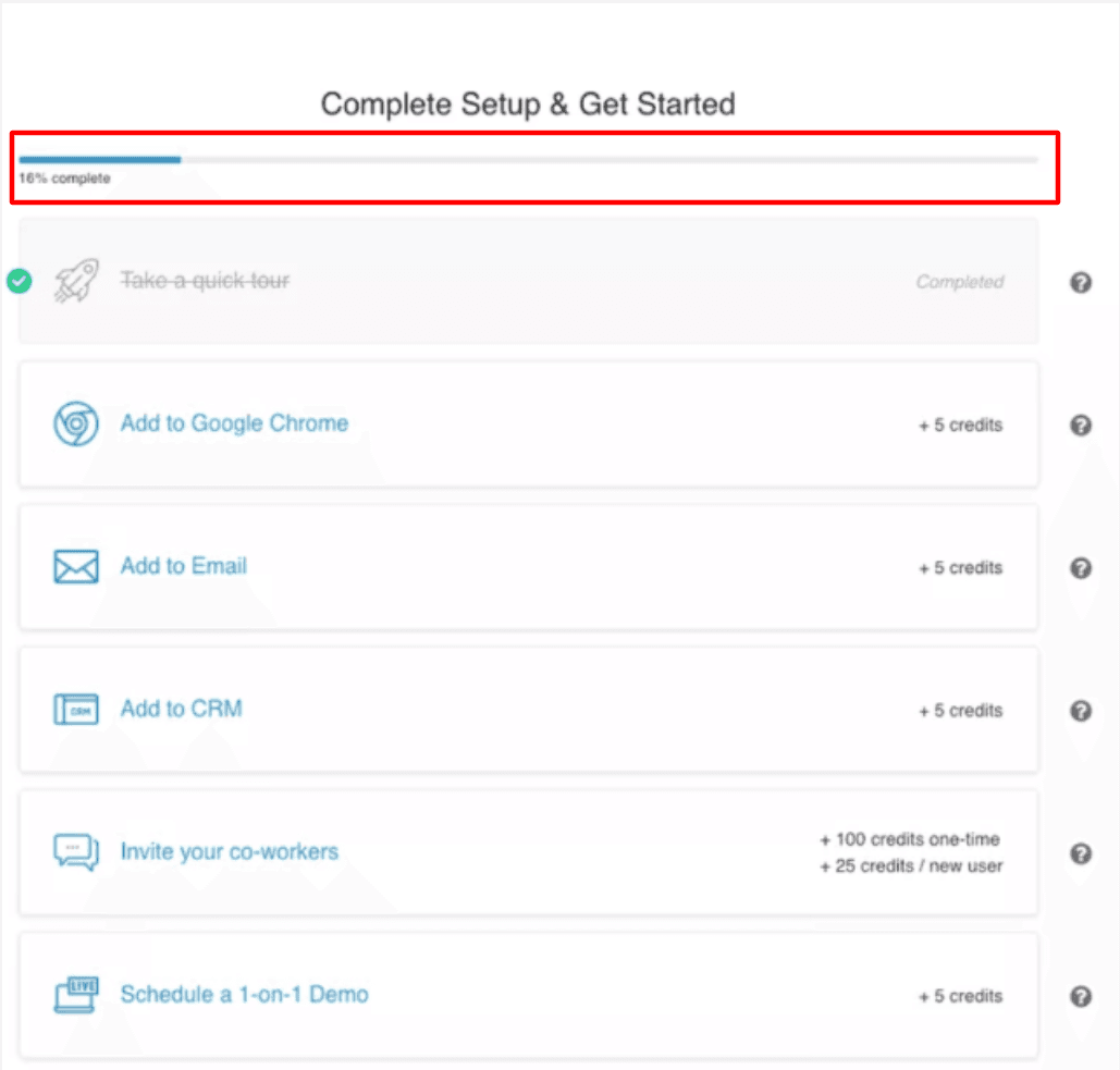 Example of a simple progress bar from Smartkarrot