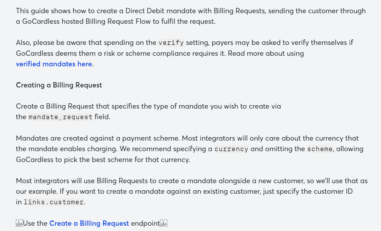 Description of the process