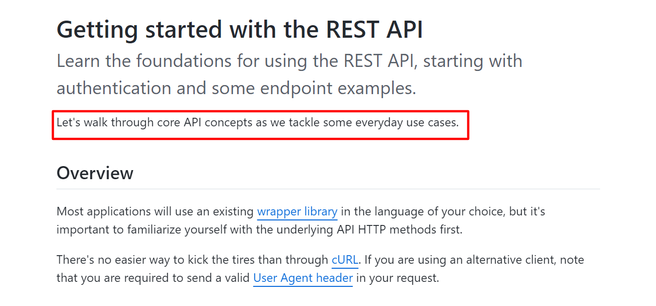 Getting started with the REST API