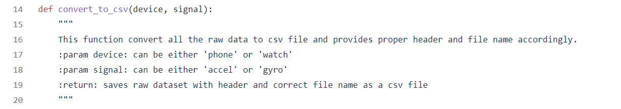 Comments from lines 15 to 20 that clarify the function from line 14