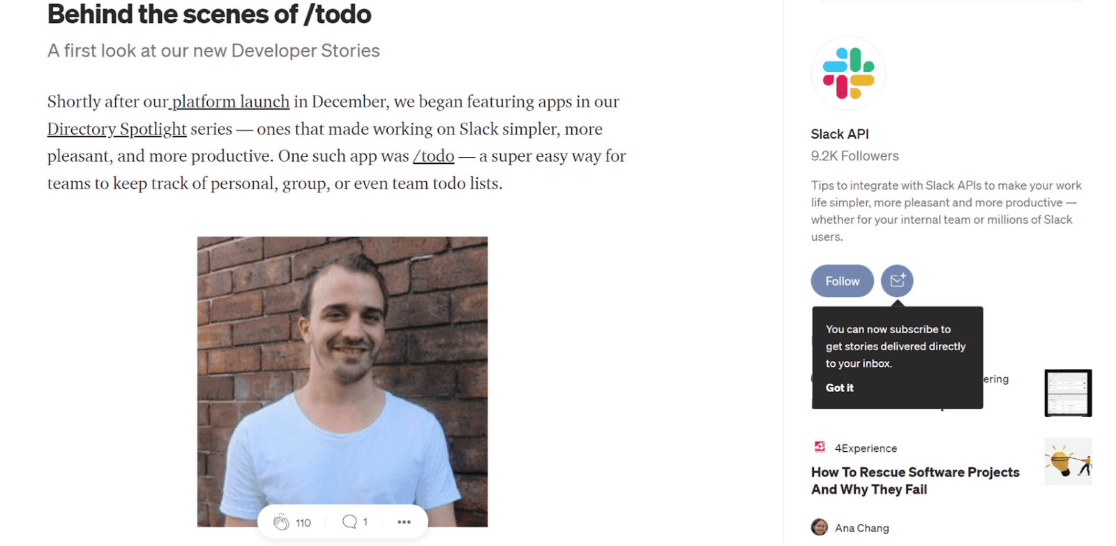 Slack behind the scenes of /todo