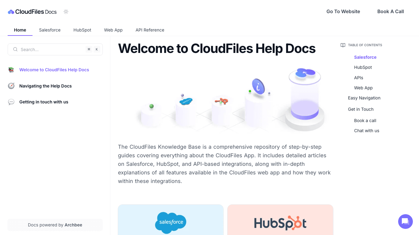 CloudFiles documentation portal