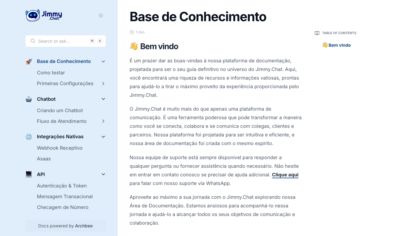 Jimmy documentation portal