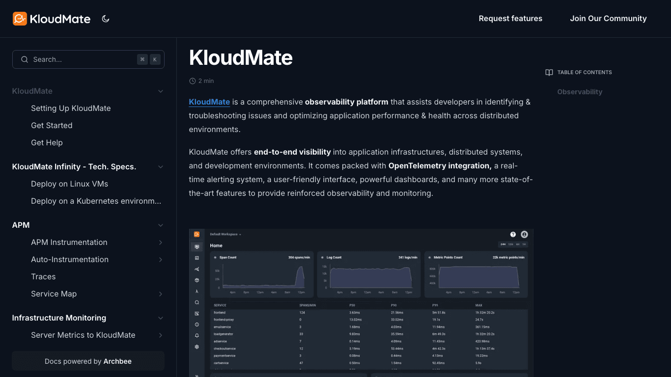 Kloud Mate documentation portal